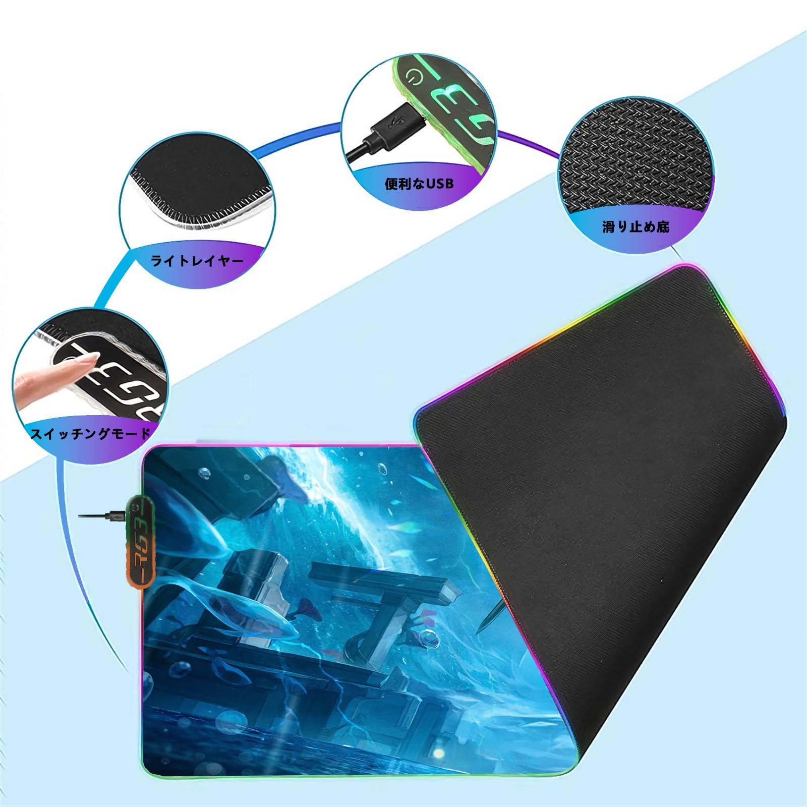 Amazon.co.jp：マウスパッド ゲーミング XXL ファンタジードラゴン